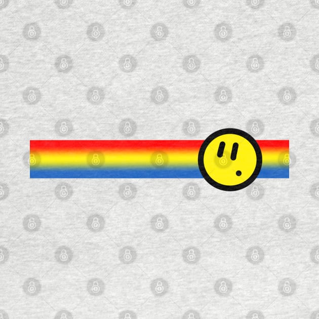 Rainbow Stripe Smiley by GarryDeanArt